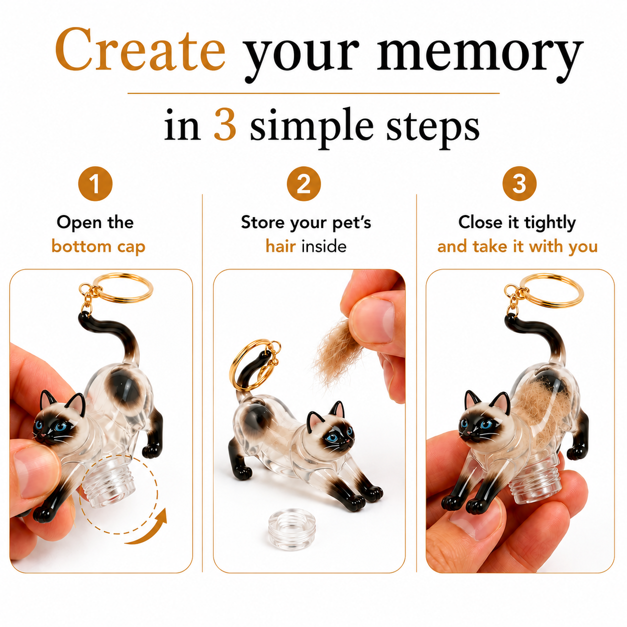 Personalized cat keepsake