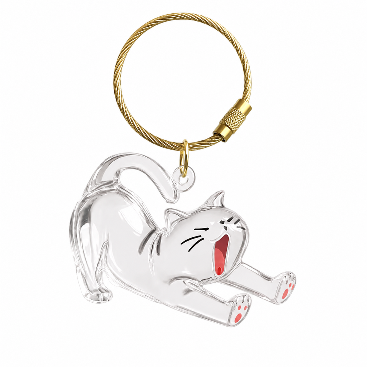 Sleepy style personalized cat keepsake